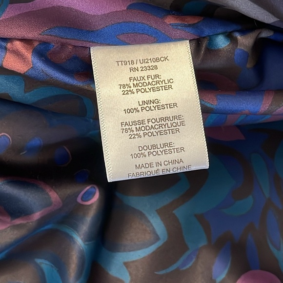 NWOT Trina Turk Leopard Print Faux Fur Coat - Picture 10 of 13